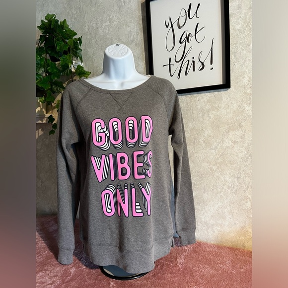 Alternative Good Vibes Only long sleeve sweatshirt - Picture 3 of 10